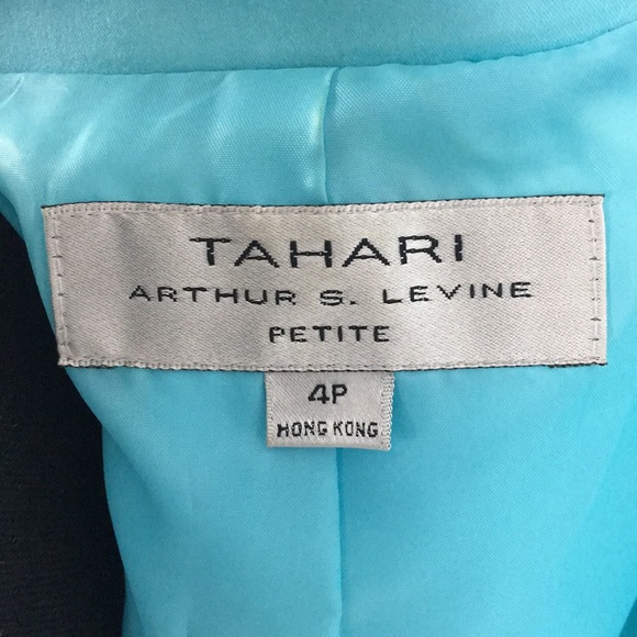 Tahari Woman’s Arthur S. Levine Blazer Aqua Sz 4p - Picture 7 of 7